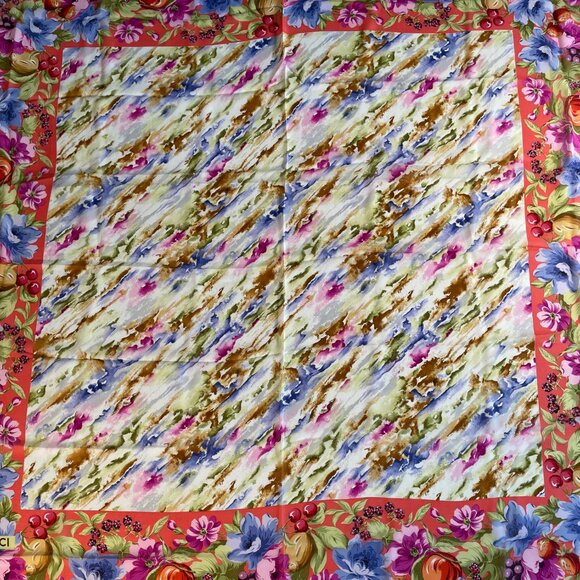 Gucci Oversized Silk Chiffon Shawl Wrap Oversized Scarf EUC - Picture 3 of 14